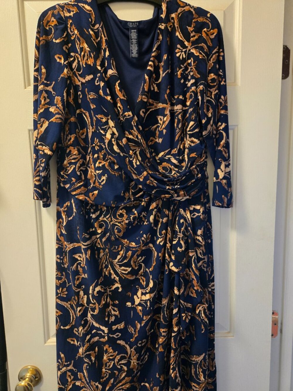 EUC - Chaps Women's Dress - Faux Wrap - 16W